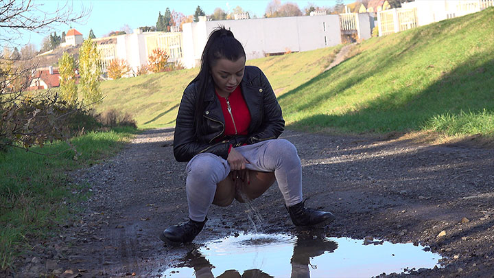 Porn Video Peeing In A Puddle