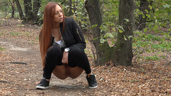 Porn Video Redhead In The Woods